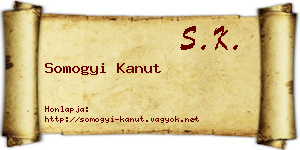 Somogyi Kanut névjegykártya